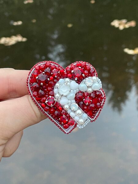 Patriotiskās sirds brošas meistarklase