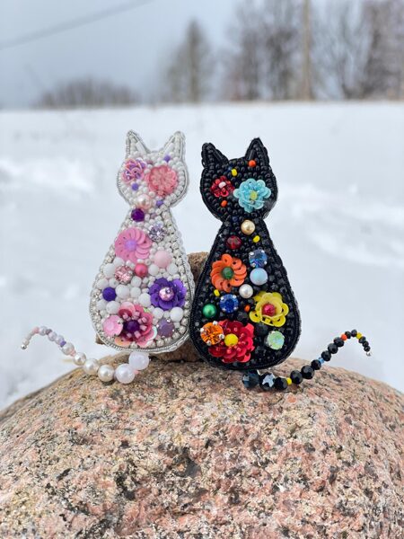 Kaķa piespraudes meistarklase